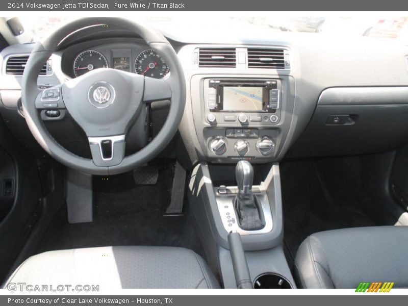 Pure White / Titan Black 2014 Volkswagen Jetta TDI Sedan