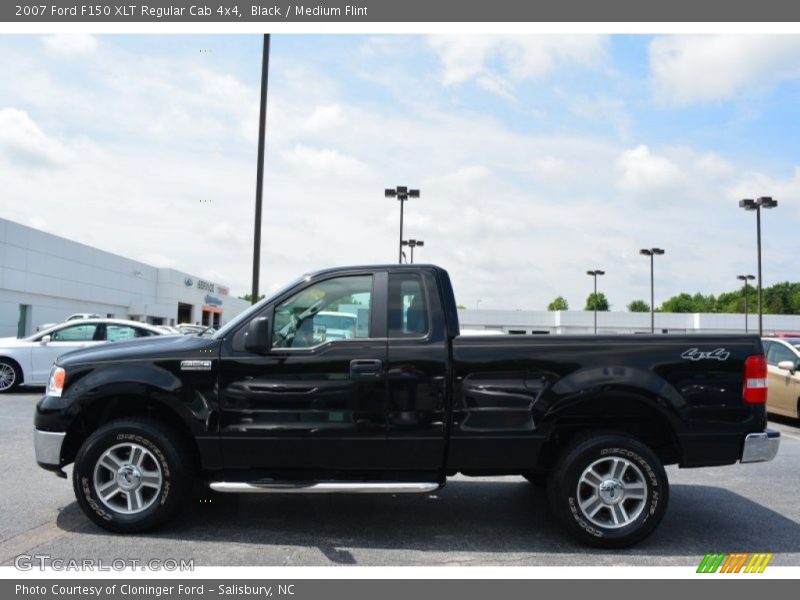 Black / Medium Flint 2007 Ford F150 XLT Regular Cab 4x4