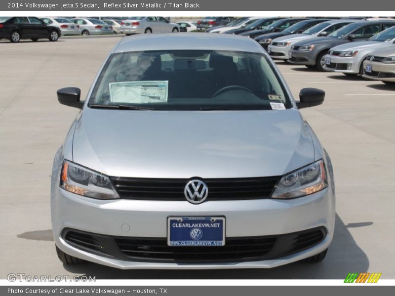 Reflex Silver Metallic / Titan Black 2014 Volkswagen Jetta S Sedan
