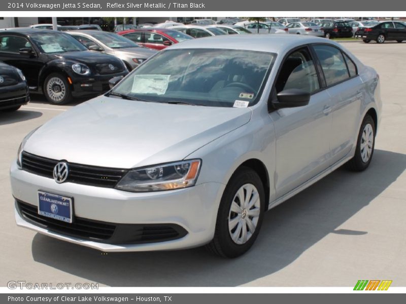 Reflex Silver Metallic / Titan Black 2014 Volkswagen Jetta S Sedan