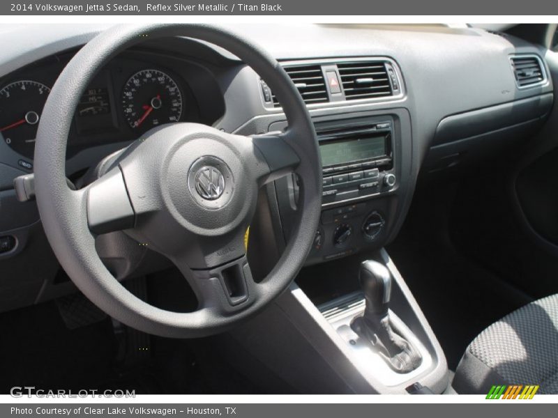 Reflex Silver Metallic / Titan Black 2014 Volkswagen Jetta S Sedan