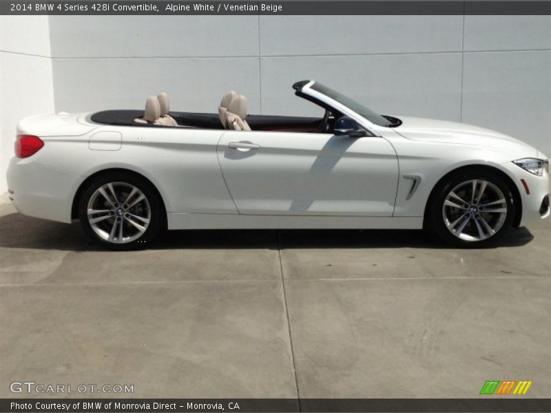 Alpine White / Venetian Beige 2014 BMW 4 Series 428i Convertible