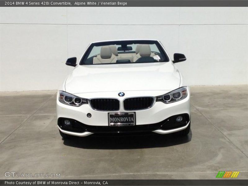 Alpine White / Venetian Beige 2014 BMW 4 Series 428i Convertible