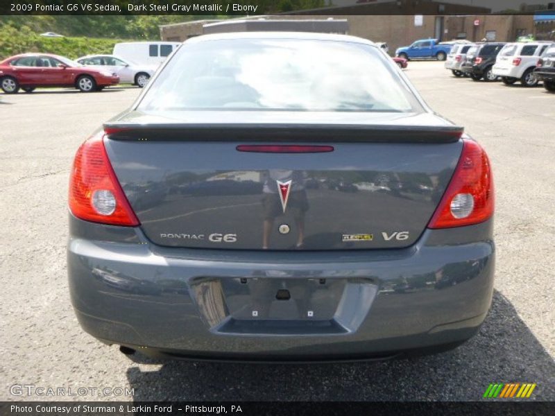 Dark Steel Gray Metallic / Ebony 2009 Pontiac G6 V6 Sedan