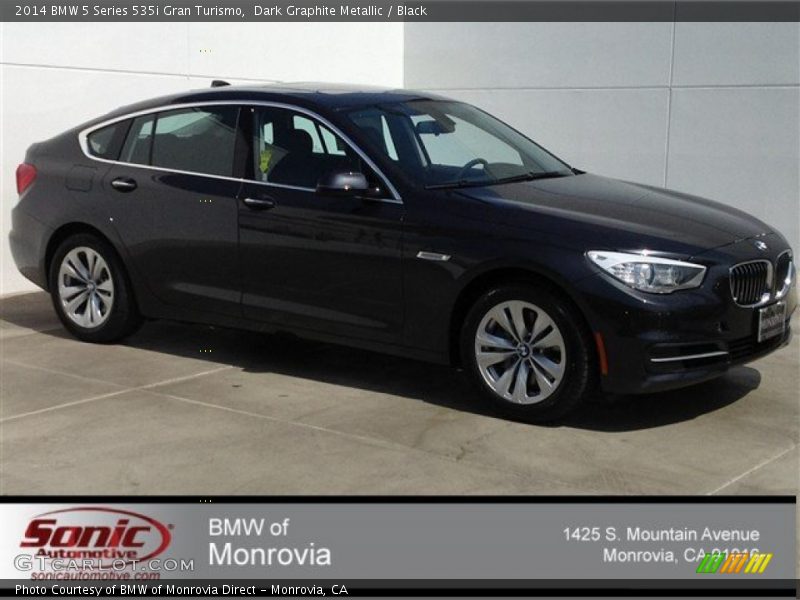 Dark Graphite Metallic / Black 2014 BMW 5 Series 535i Gran Turismo