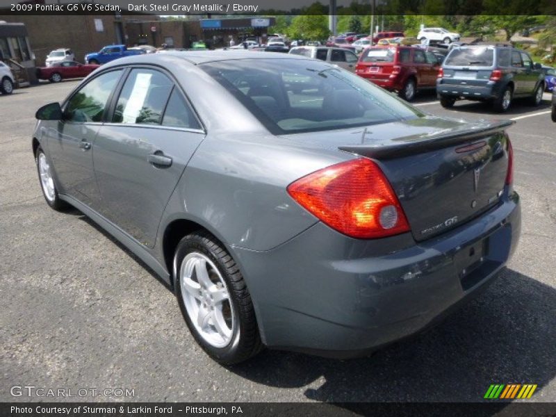 Dark Steel Gray Metallic / Ebony 2009 Pontiac G6 V6 Sedan