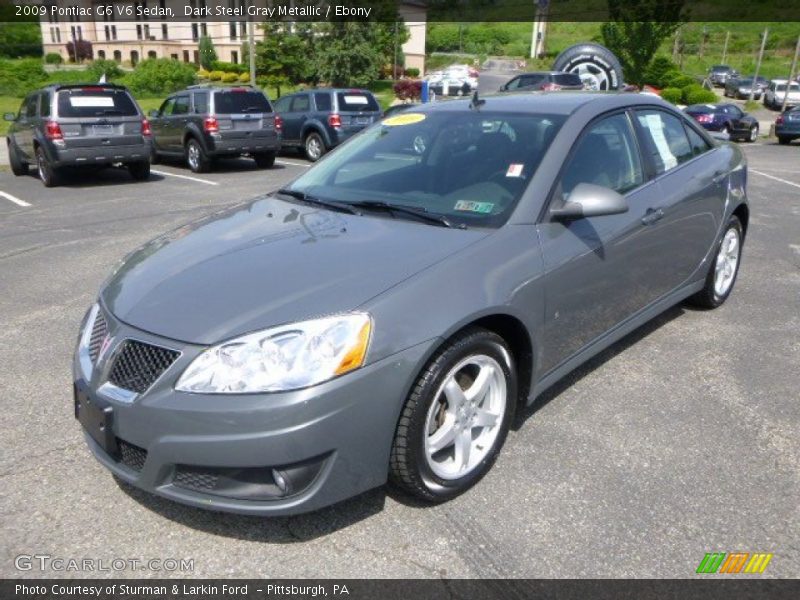 Dark Steel Gray Metallic / Ebony 2009 Pontiac G6 V6 Sedan