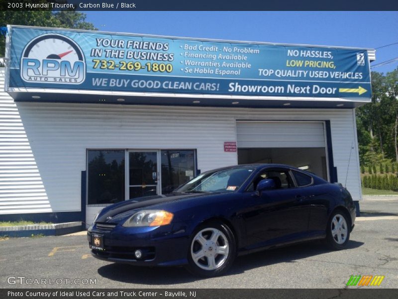 Carbon Blue / Black 2003 Hyundai Tiburon