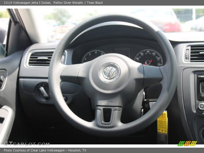 Reflex Silver Metallic / Titan Black 2014 Volkswagen Jetta S Sedan