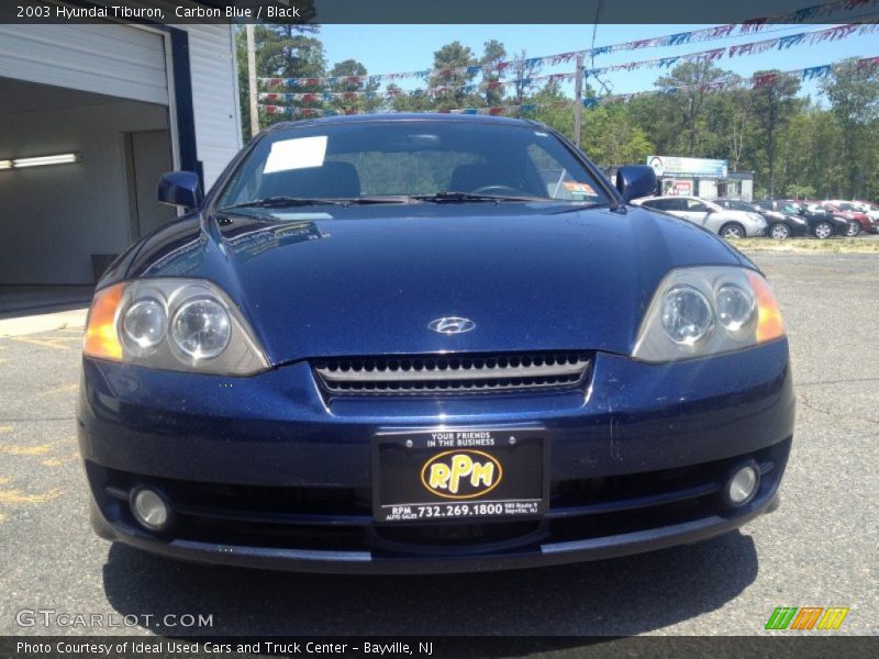 Carbon Blue / Black 2003 Hyundai Tiburon