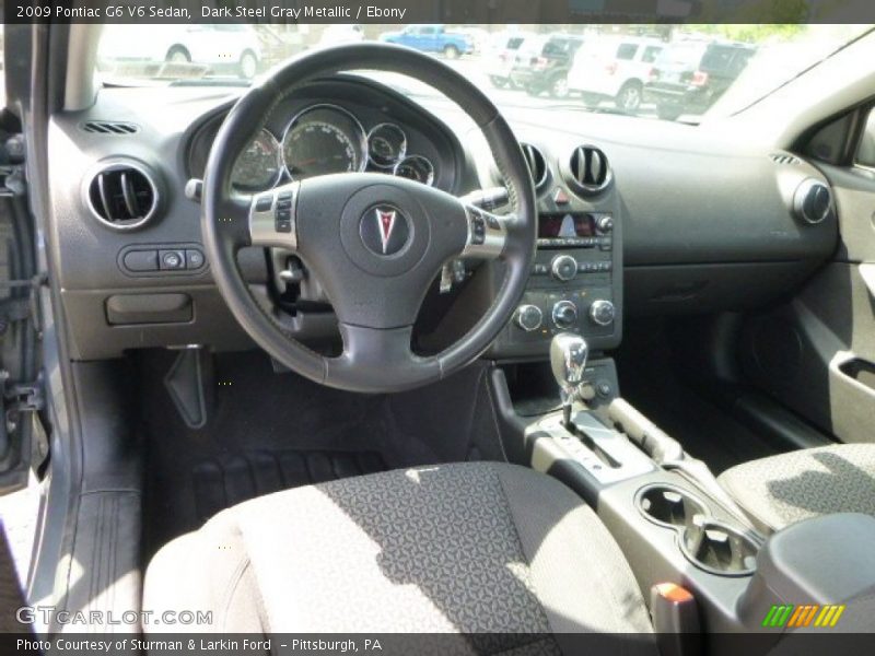 Dark Steel Gray Metallic / Ebony 2009 Pontiac G6 V6 Sedan