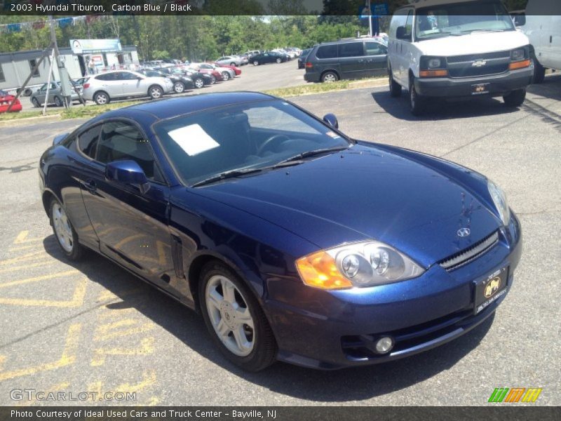 Carbon Blue / Black 2003 Hyundai Tiburon