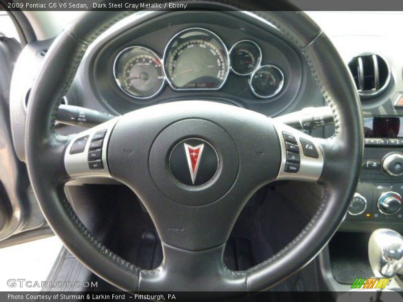 Dark Steel Gray Metallic / Ebony 2009 Pontiac G6 V6 Sedan