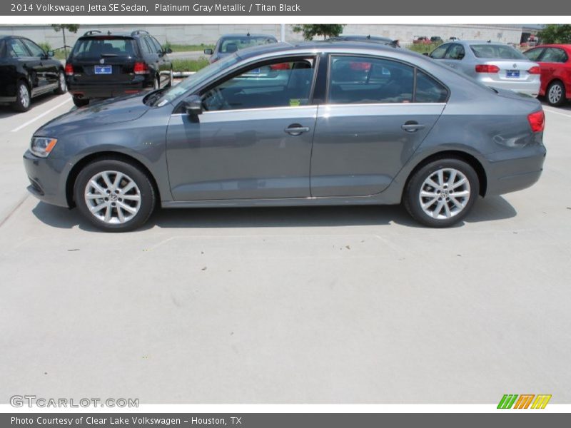 Platinum Gray Metallic / Titan Black 2014 Volkswagen Jetta SE Sedan
