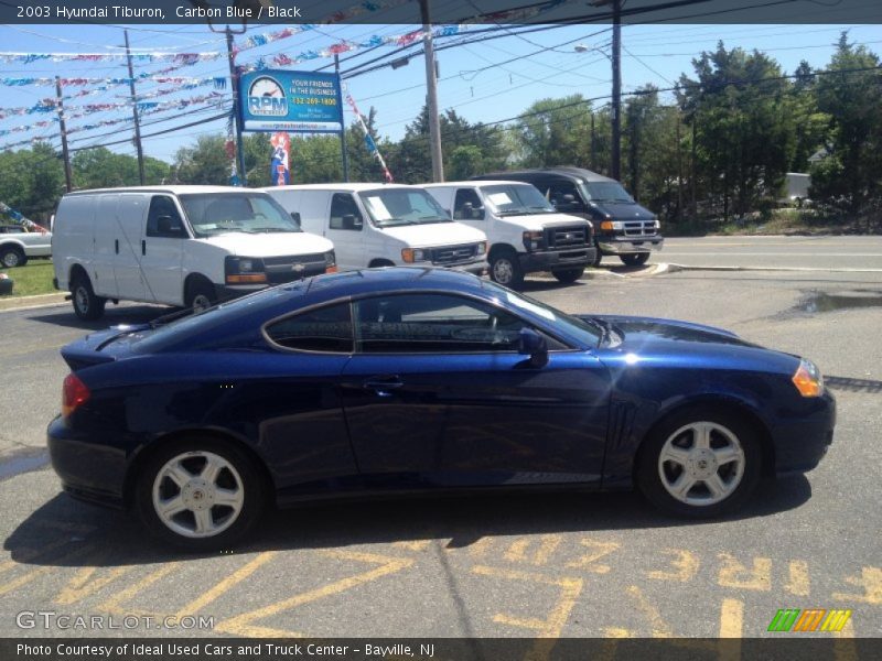 Carbon Blue / Black 2003 Hyundai Tiburon