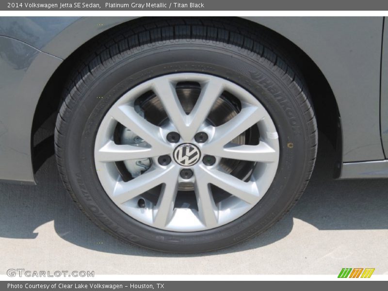 Platinum Gray Metallic / Titan Black 2014 Volkswagen Jetta SE Sedan