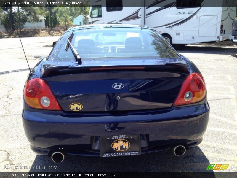Carbon Blue / Black 2003 Hyundai Tiburon