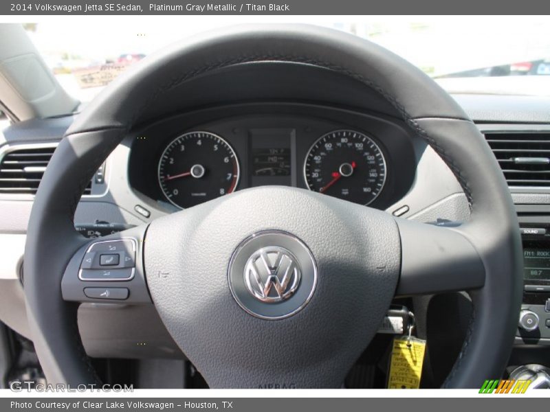 Platinum Gray Metallic / Titan Black 2014 Volkswagen Jetta SE Sedan
