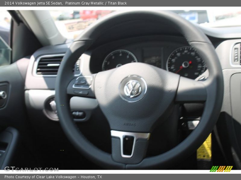 Platinum Gray Metallic / Titan Black 2014 Volkswagen Jetta SE Sedan