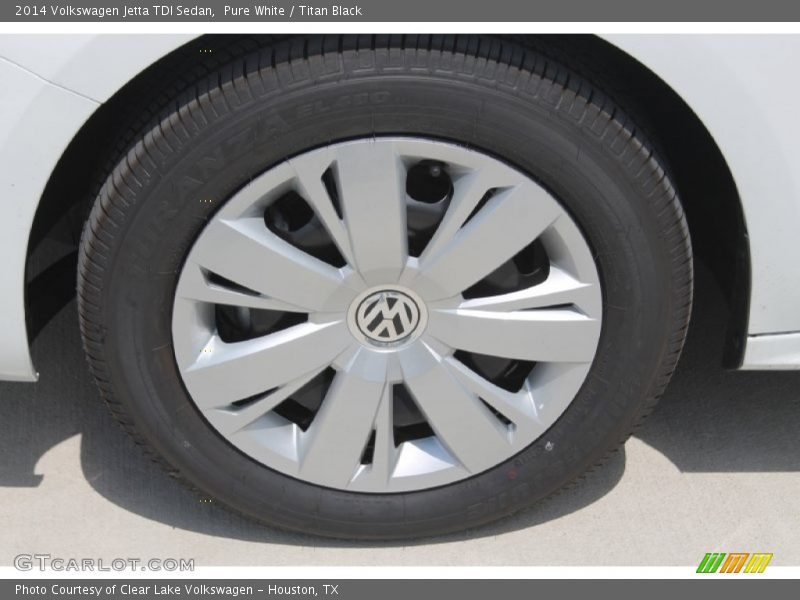 Pure White / Titan Black 2014 Volkswagen Jetta TDI Sedan
