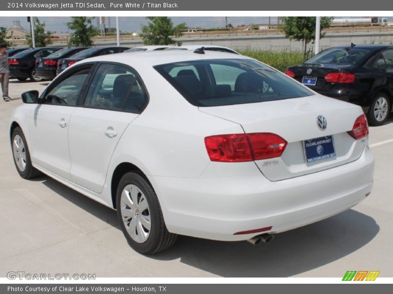 Pure White / Titan Black 2014 Volkswagen Jetta TDI Sedan