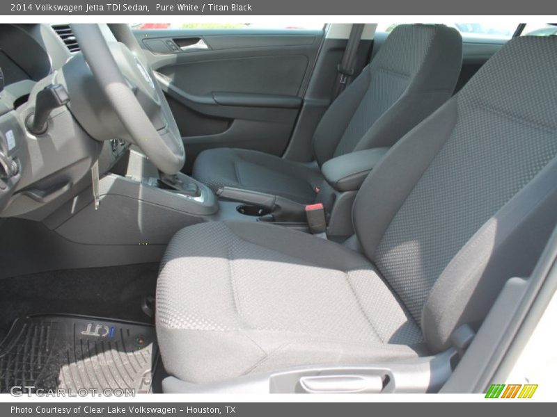 Pure White / Titan Black 2014 Volkswagen Jetta TDI Sedan