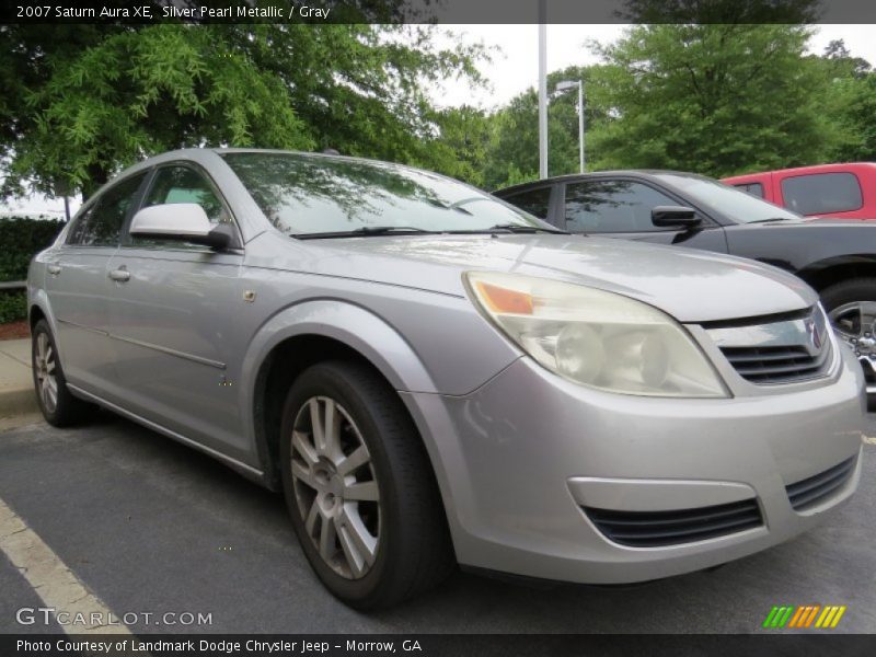 Silver Pearl Metallic / Gray 2007 Saturn Aura XE