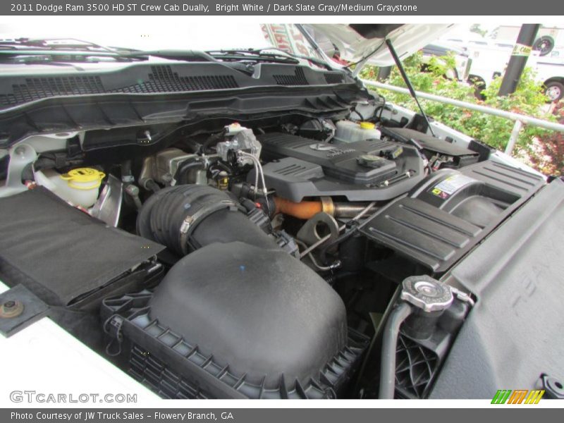 Bright White / Dark Slate Gray/Medium Graystone 2011 Dodge Ram 3500 HD ST Crew Cab Dually
