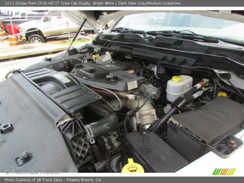 Bright White / Dark Slate Gray/Medium Graystone 2011 Dodge Ram 3500 HD ST Crew Cab Dually