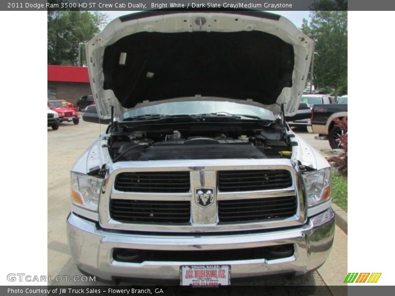 Bright White / Dark Slate Gray/Medium Graystone 2011 Dodge Ram 3500 HD ST Crew Cab Dually