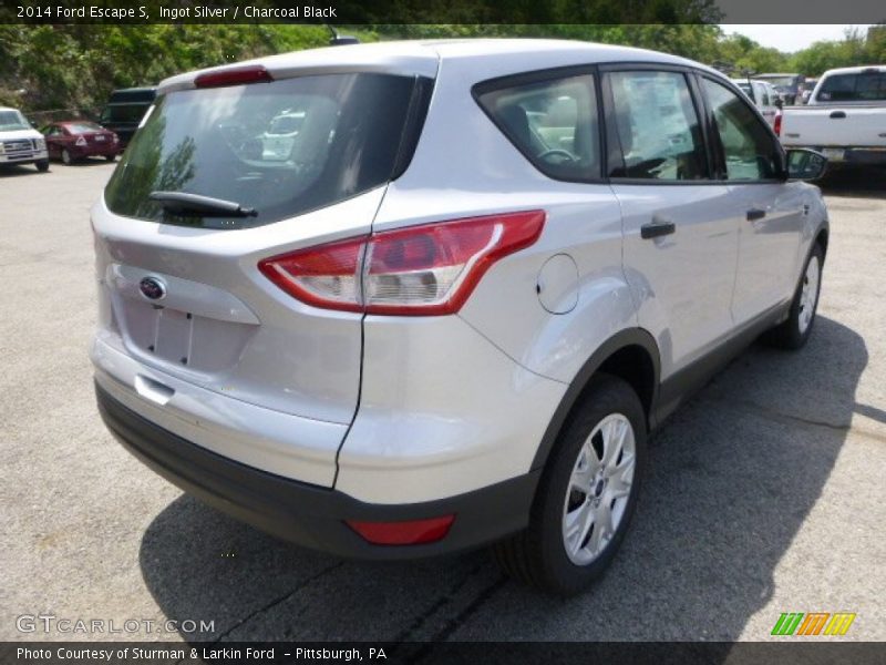 Ingot Silver / Charcoal Black 2014 Ford Escape S