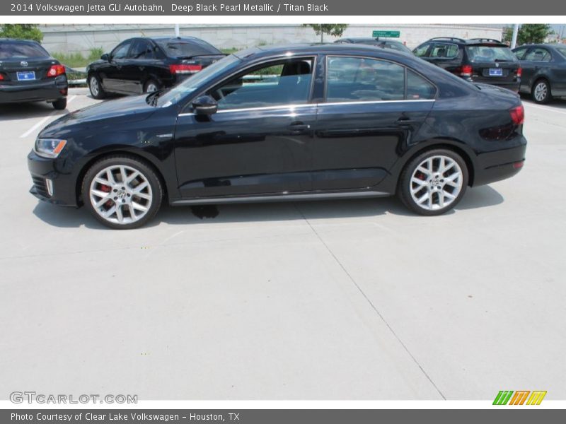 Deep Black Pearl Metallic / Titan Black 2014 Volkswagen Jetta GLI Autobahn