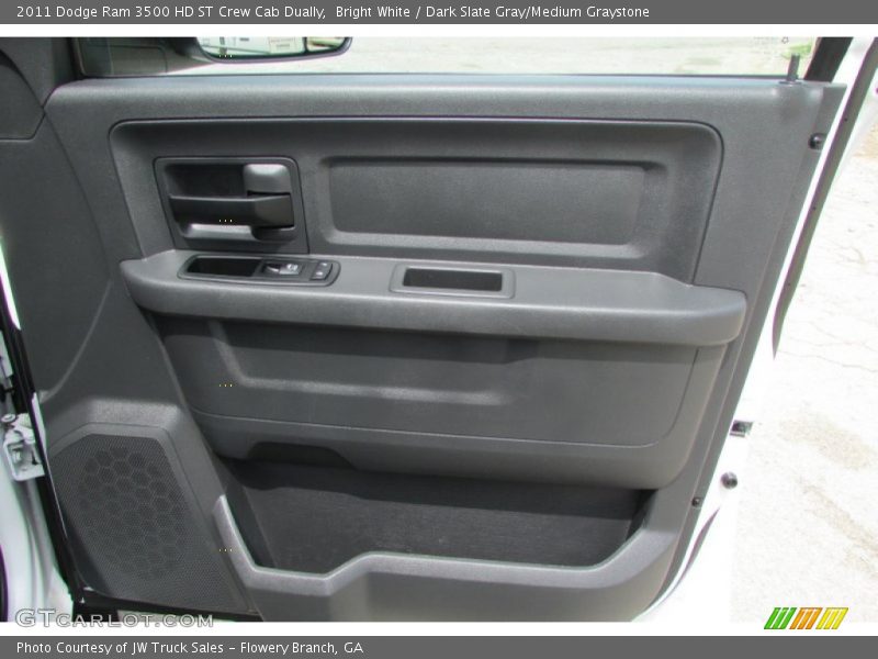 Bright White / Dark Slate Gray/Medium Graystone 2011 Dodge Ram 3500 HD ST Crew Cab Dually