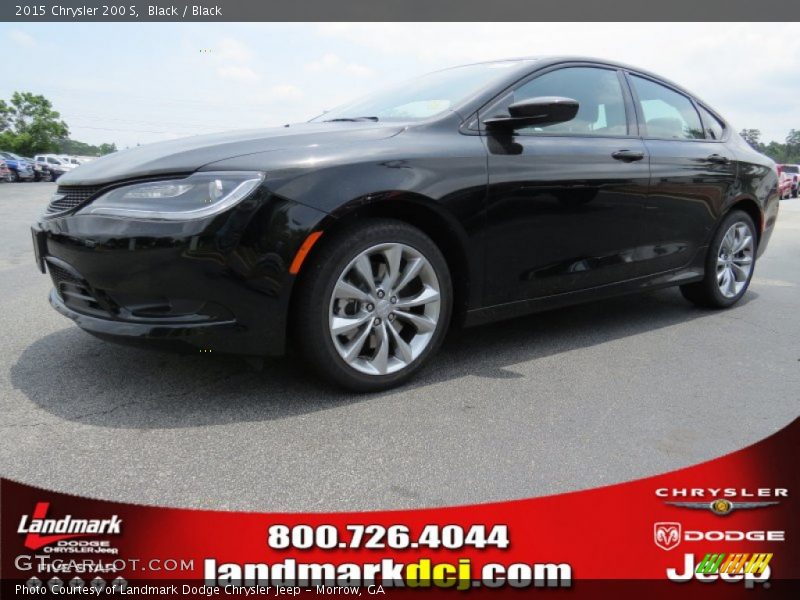 Black / Black 2015 Chrysler 200 S