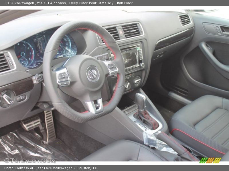 Deep Black Pearl Metallic / Titan Black 2014 Volkswagen Jetta GLI Autobahn