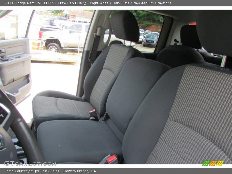 Bright White / Dark Slate Gray/Medium Graystone 2011 Dodge Ram 3500 HD ST Crew Cab Dually