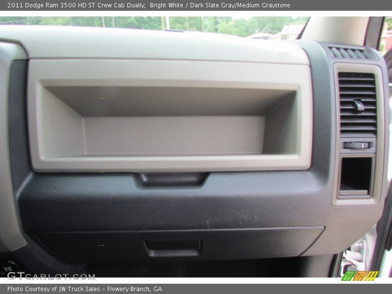 Bright White / Dark Slate Gray/Medium Graystone 2011 Dodge Ram 3500 HD ST Crew Cab Dually