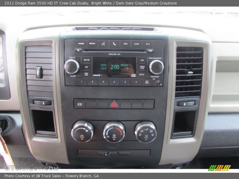 Bright White / Dark Slate Gray/Medium Graystone 2011 Dodge Ram 3500 HD ST Crew Cab Dually