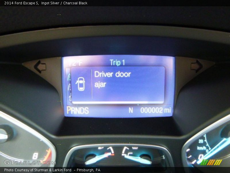 Ingot Silver / Charcoal Black 2014 Ford Escape S