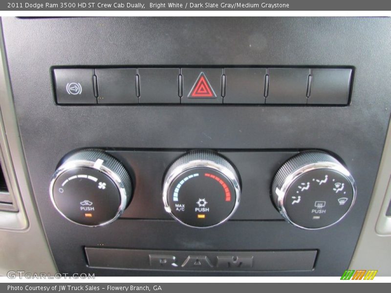 Bright White / Dark Slate Gray/Medium Graystone 2011 Dodge Ram 3500 HD ST Crew Cab Dually