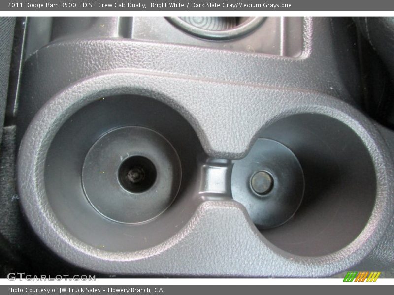 Bright White / Dark Slate Gray/Medium Graystone 2011 Dodge Ram 3500 HD ST Crew Cab Dually