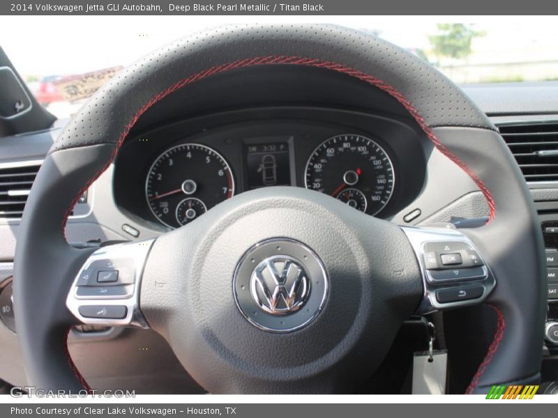 Deep Black Pearl Metallic / Titan Black 2014 Volkswagen Jetta GLI Autobahn