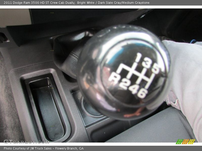 Bright White / Dark Slate Gray/Medium Graystone 2011 Dodge Ram 3500 HD ST Crew Cab Dually
