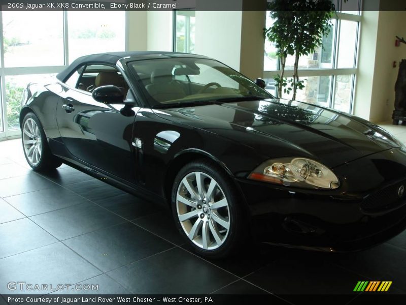 Ebony Black / Caramel 2009 Jaguar XK XK8 Convertible