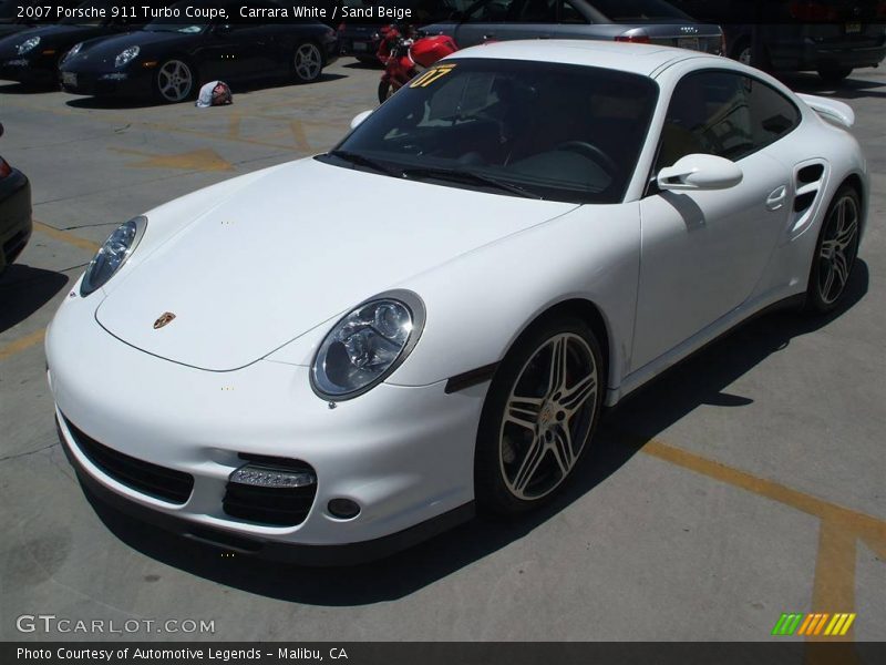 Carrara White / Sand Beige 2007 Porsche 911 Turbo Coupe