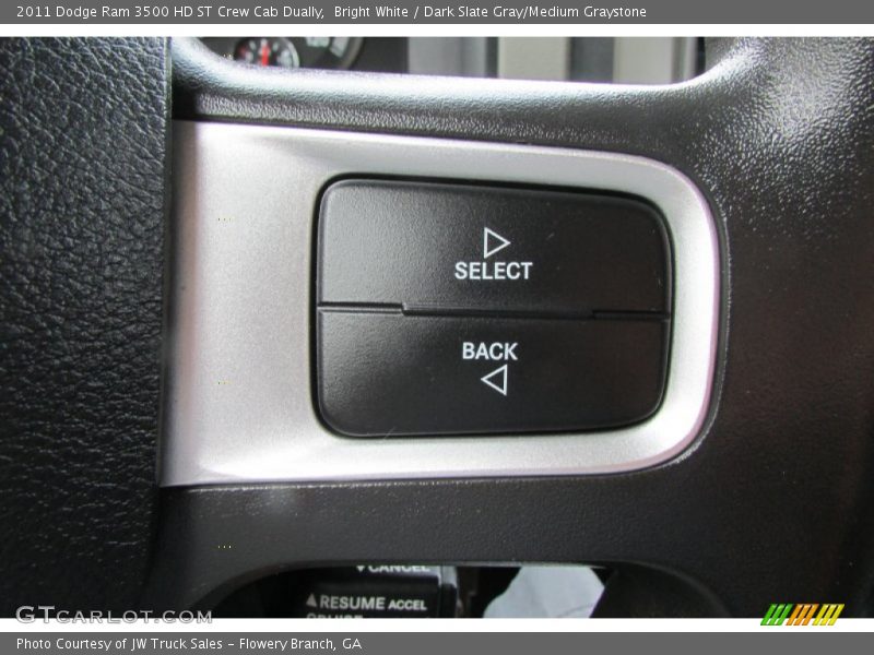 Bright White / Dark Slate Gray/Medium Graystone 2011 Dodge Ram 3500 HD ST Crew Cab Dually