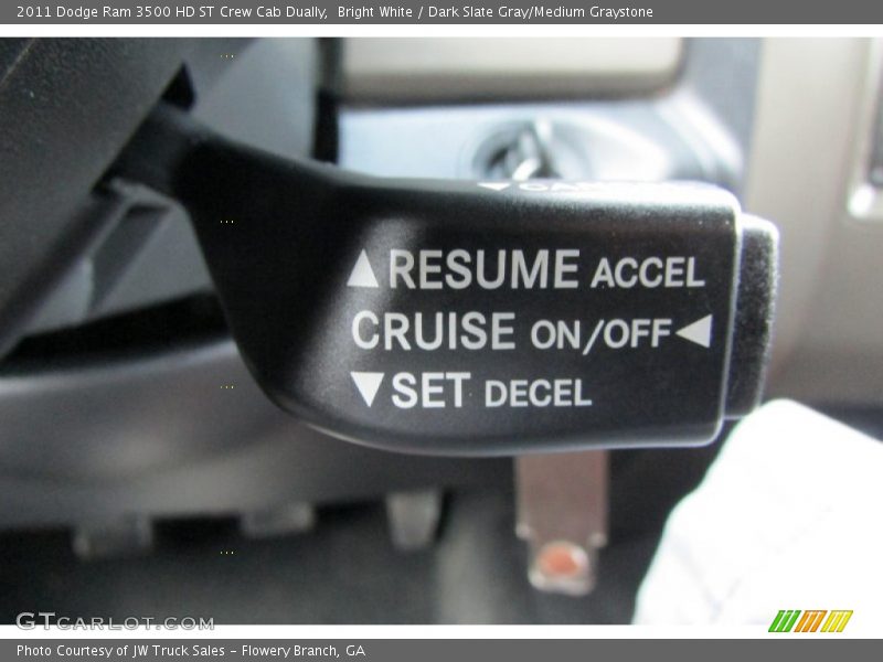 Bright White / Dark Slate Gray/Medium Graystone 2011 Dodge Ram 3500 HD ST Crew Cab Dually