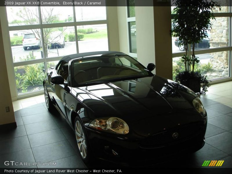 Ebony Black / Caramel 2009 Jaguar XK XK8 Convertible