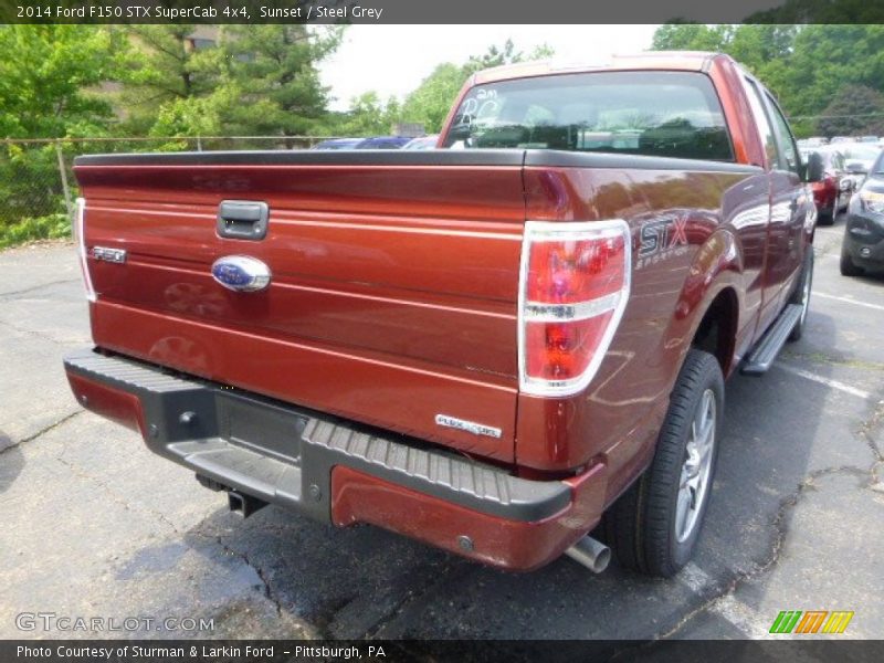 Sunset / Steel Grey 2014 Ford F150 STX SuperCab 4x4