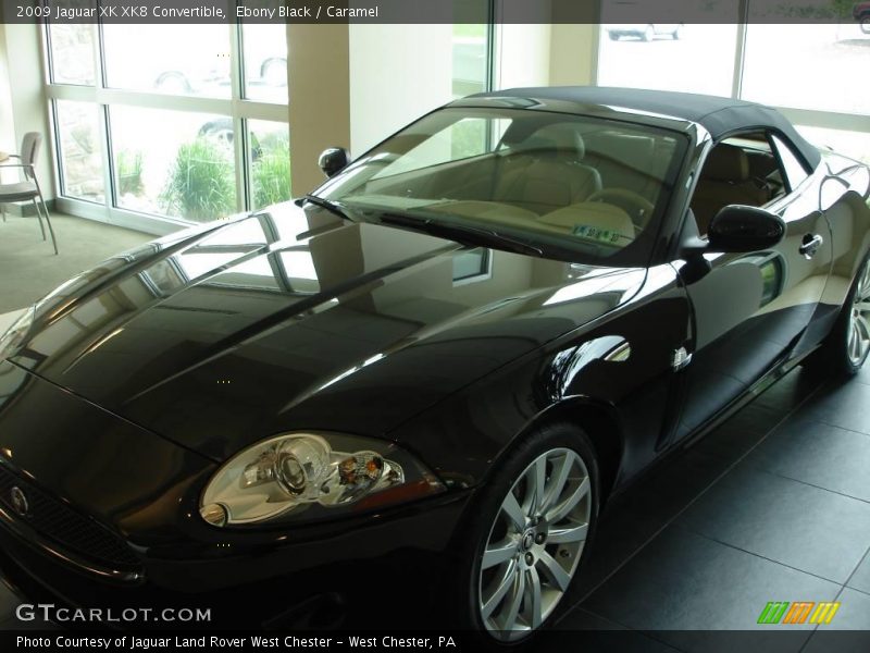 Ebony Black / Caramel 2009 Jaguar XK XK8 Convertible